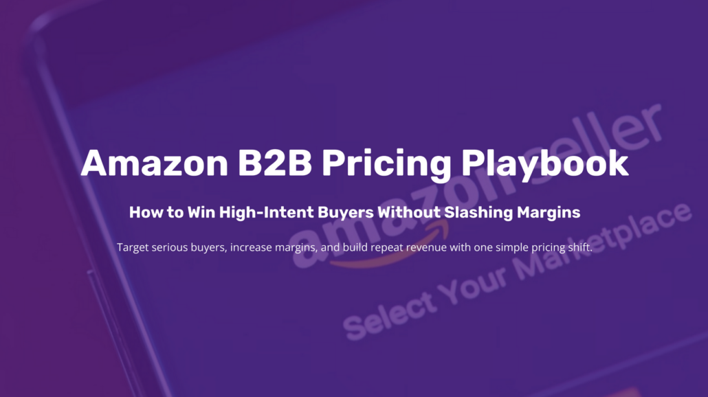 The Amazon B2B Pricing Playbook The Amazon B2B Pricing Playbook