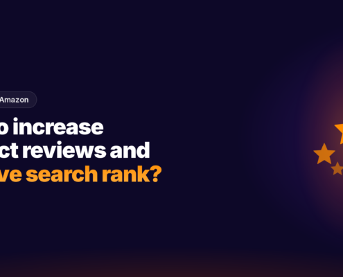 What are effective ways to increase product reviews to improve Amazon search rank?